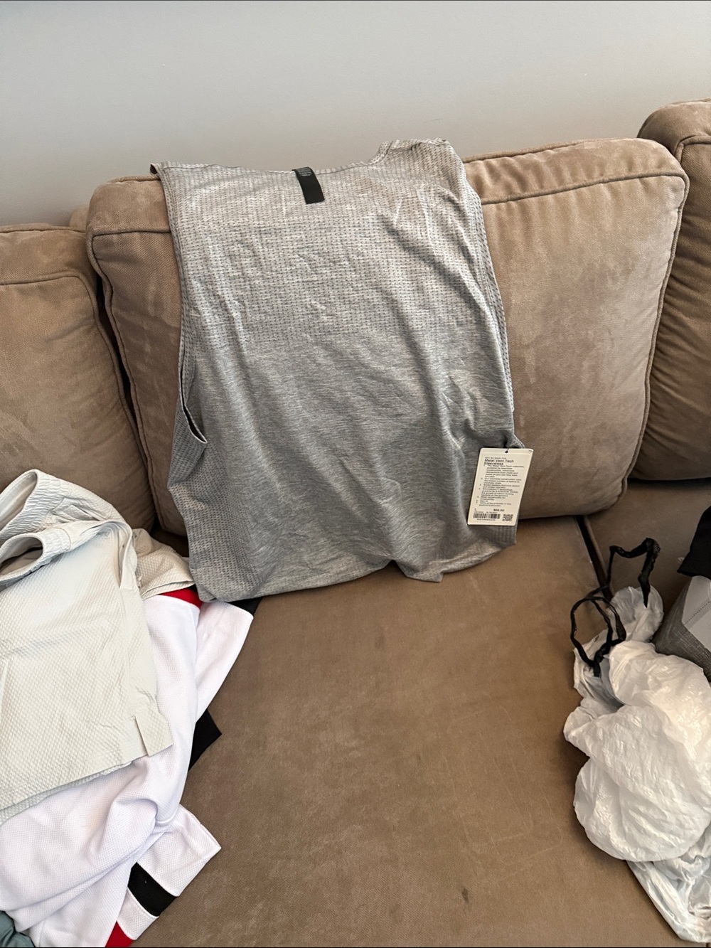 lululemon athletica Men’s Light Gray Athletic Shorts